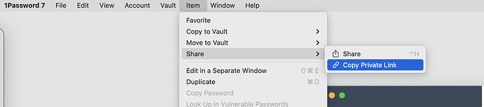 1Password - Copy Private Link - Screen Shot 2021-10-14 at 13.07.08  at 13.17.19